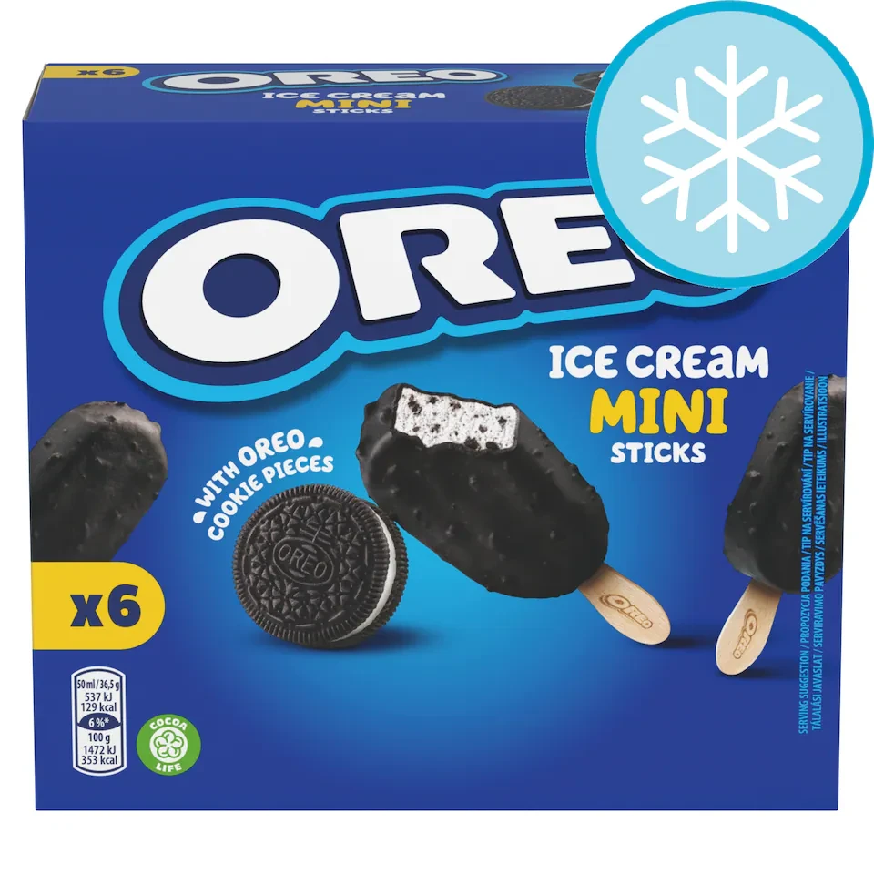 Oreo Vanilla Ice Cream Mini Sticks 6x50ml