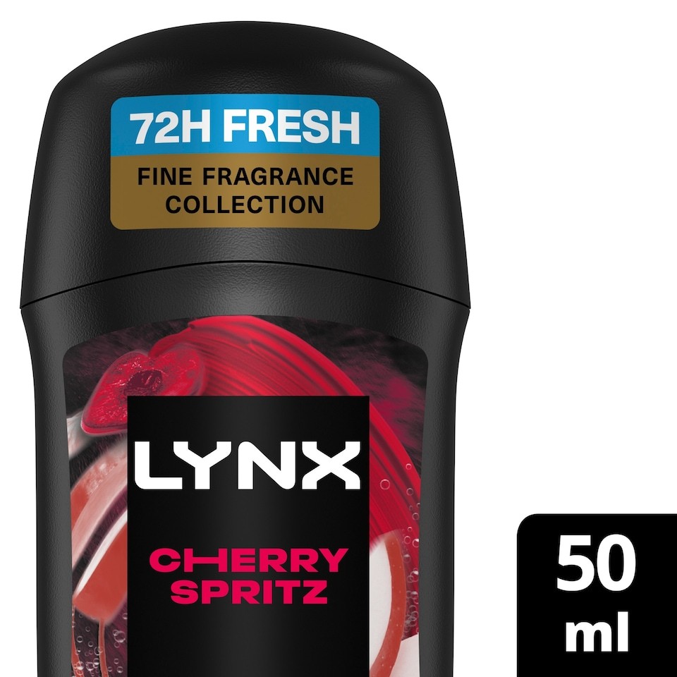 Lynx Fine Fragrance Cherry Spritz Deodorant Stick 50ml