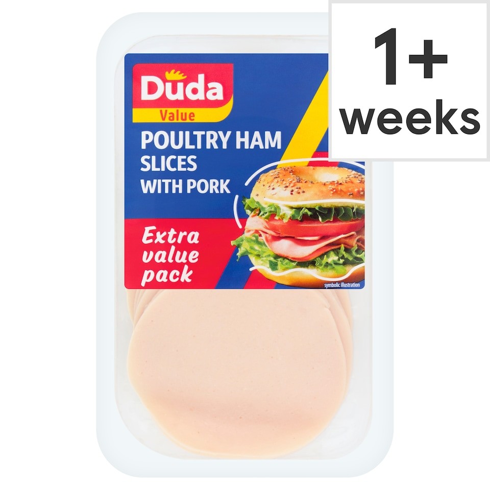 Duda Value Poultry Ham Slices with Pork 250g
