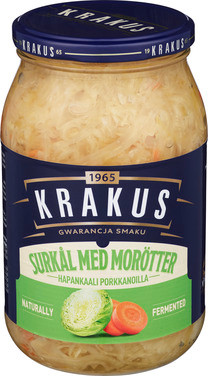 Surkål med Gulerøtter 900g Krakus