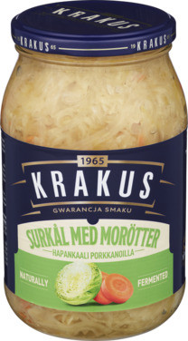 Surkål med Gulerøtter 900g Krakus
