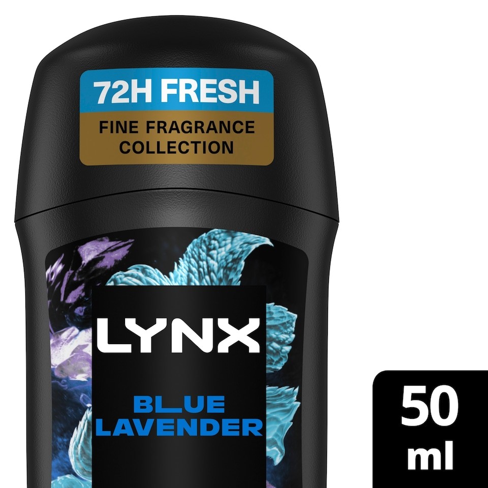 Lynx Fine Fragrance Blue Lavender Deodorant Stick 50ml