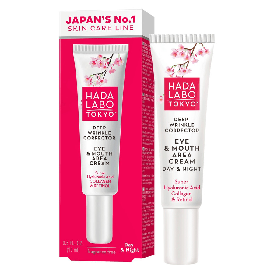 Hada Labo Tokyo Deep Wrinkle Corrector Eye & Mouth Area Cream 15ml