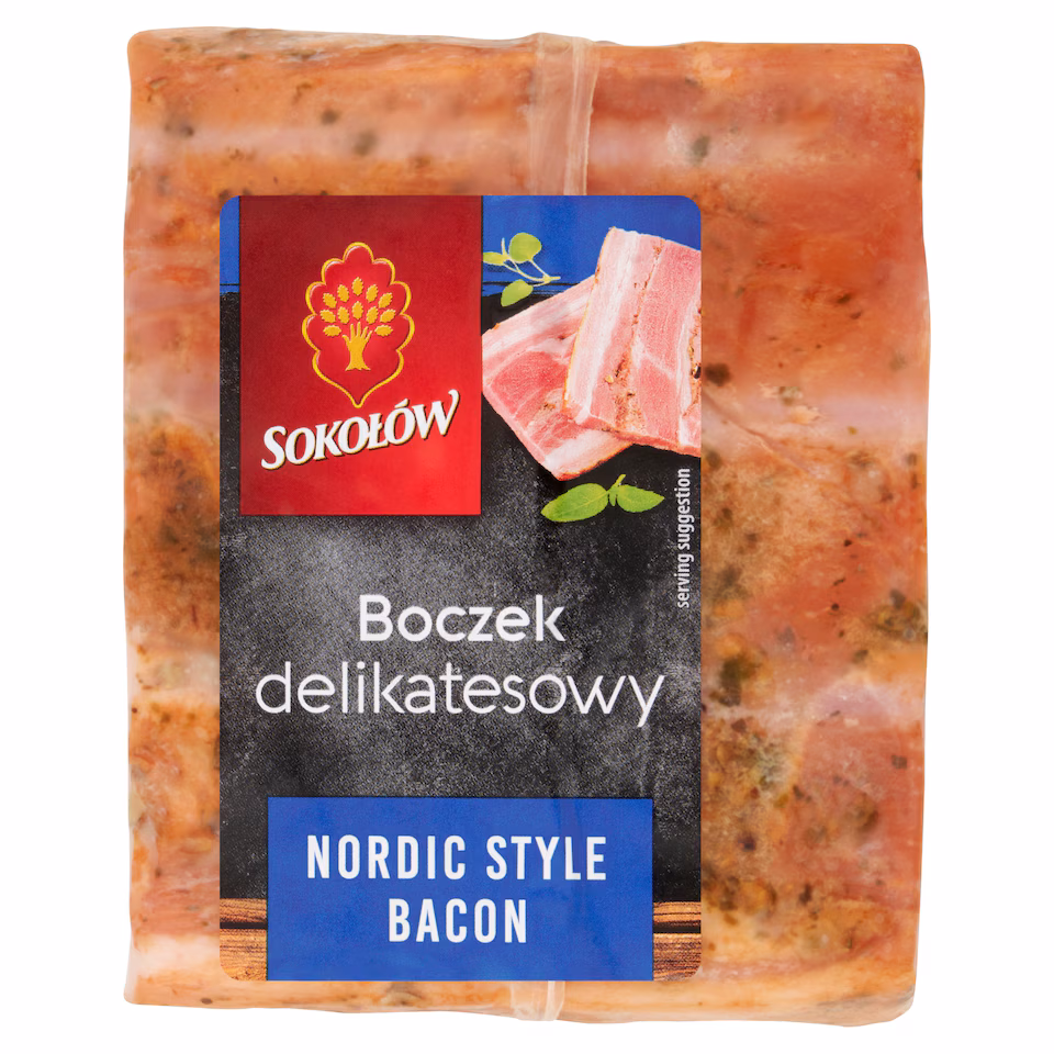 Sokolow Nordic Style Bacon In Block 480G
