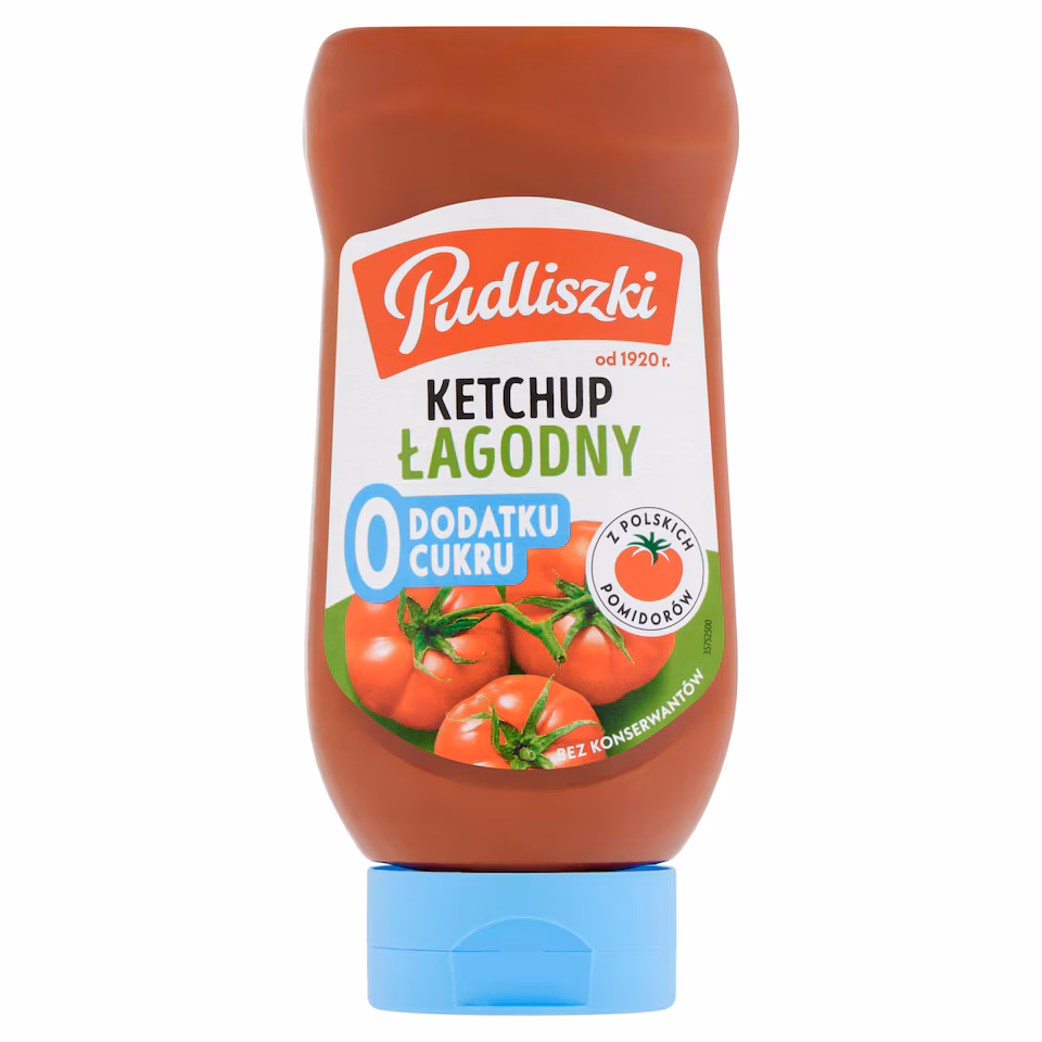Pudliszki Mild Tomato Ketchup Zero Sugar 440g