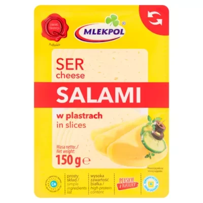 Mlekpol Cheese Salami in Slices 150g
