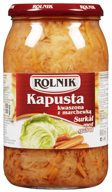 Surkål m/Gulrot 900ml Rolnik