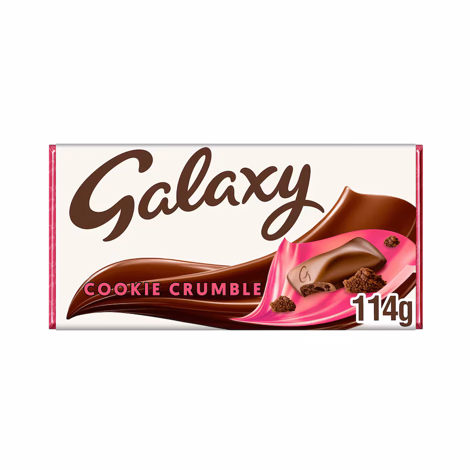 Galaxy Cookie Crumble & Milk Chocolate Bar 114g