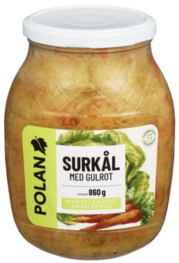 Surkål med Gulrot 860g Polan