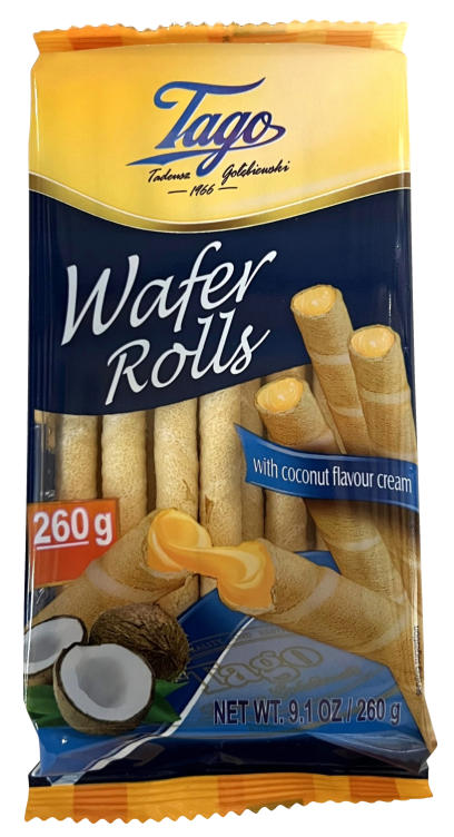 Vaffelrull Kokos 260g Tago