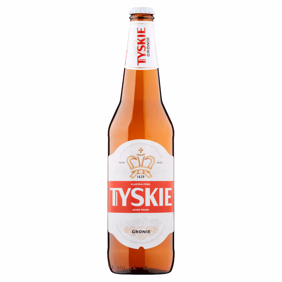 Tyskie Polish Beer Lager Bottle 650ml
