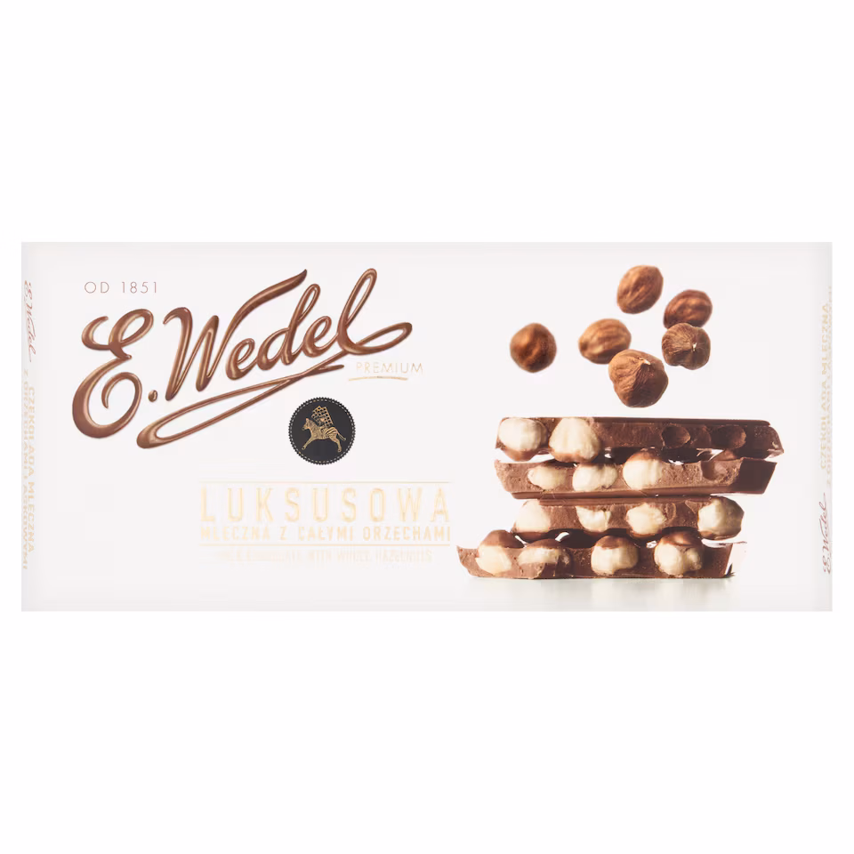 E.Wedel Milk Chocolate With Hazelnuts 100G