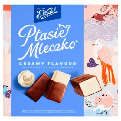 E. Wedel Ptasie Meczko Creamy Flavour Marshmallow in Milk Chocolate 340g