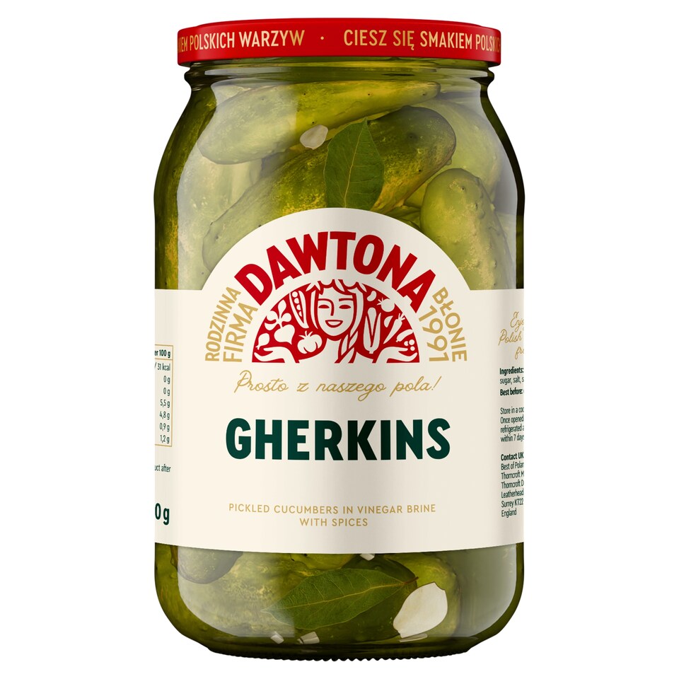Dawtona Pickled Gherkins 900G