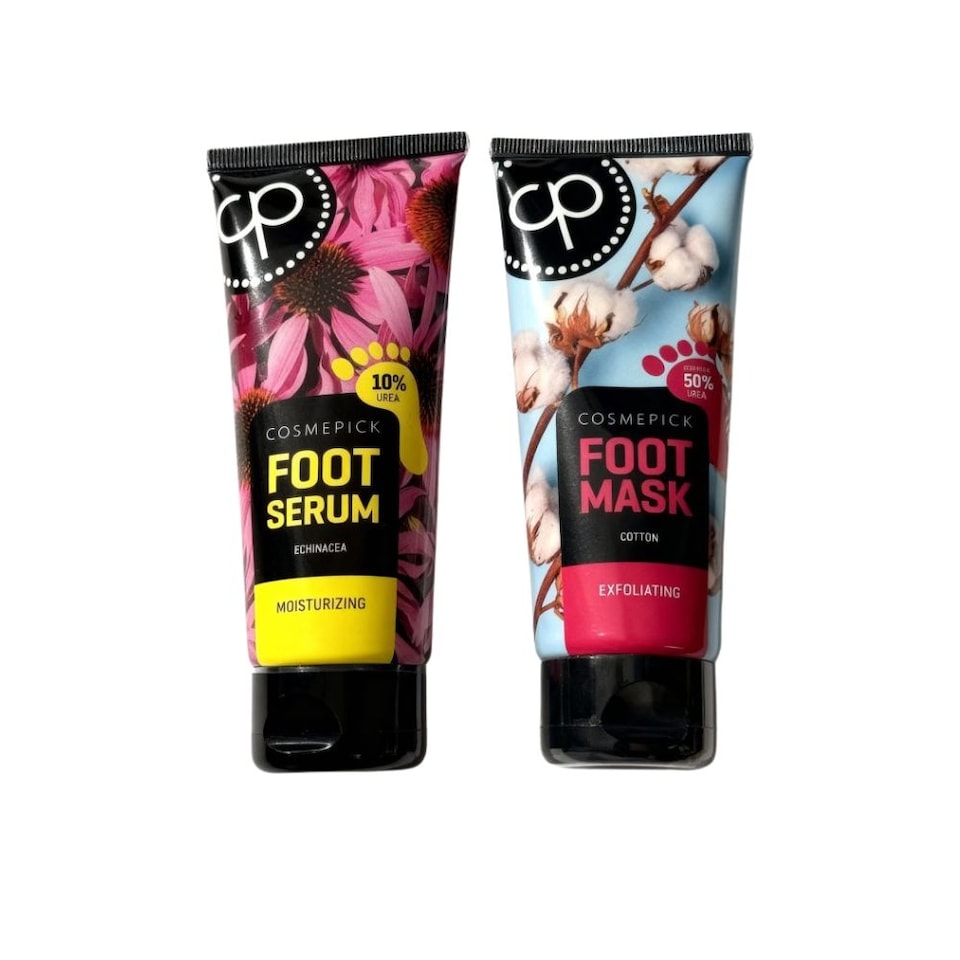 COSMEPICK Cotton Foot Mask & Echinacea Foot Serum - 2 x 80ml