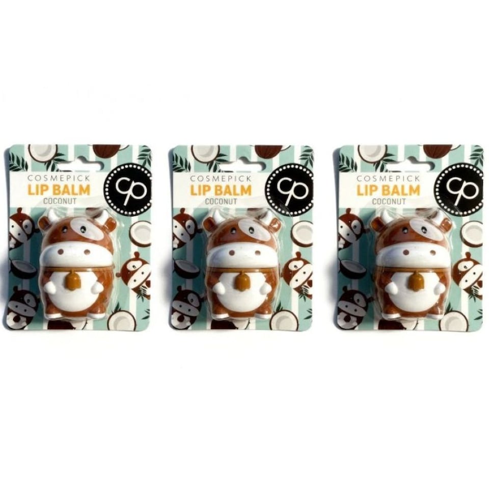 COSMEPICK Coconut Cow Lip Balm 3 x 6g