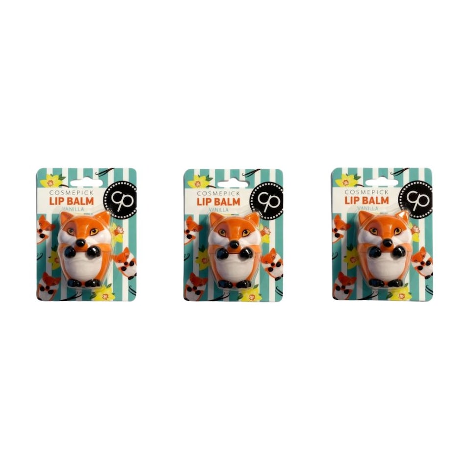 COSMEPICK Vanilla Fox Lip Balm 3 x 6g