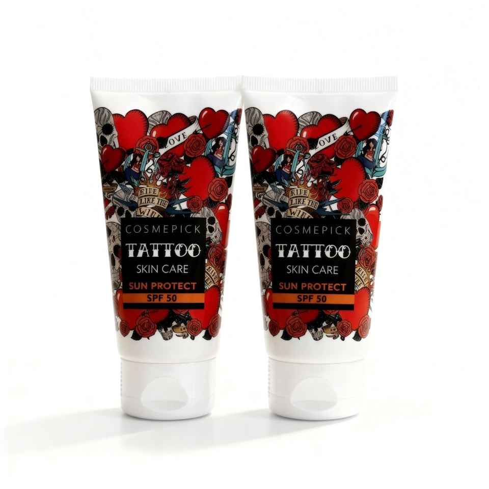 COSMEPICK Tattoo Sun Protect SPF50 Cream 2 x 50ml