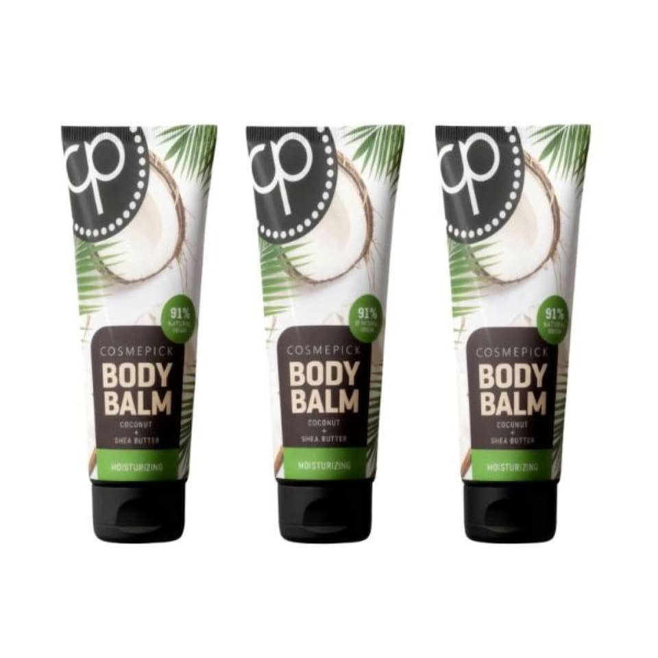 COSMEPICK Coconut & Shea Butter Body Balm 3 x 150ml