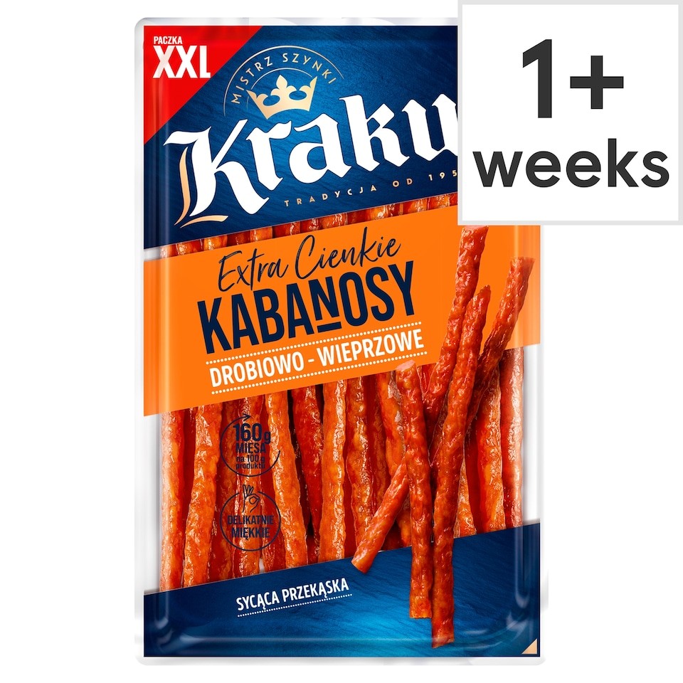 Krakus Chicken & Pork Kabanosy 250G