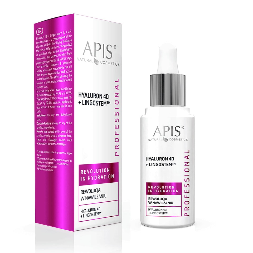 Apis Hyaluron 4D + Lingostem Concentrate Multi-level hydration and skin regeneration 30ml