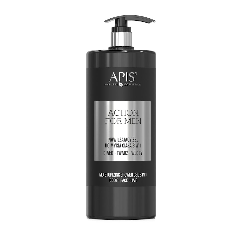 Apis ACTION FOR MEN Moisturising 3-in-1 Body Wash Gel 1L