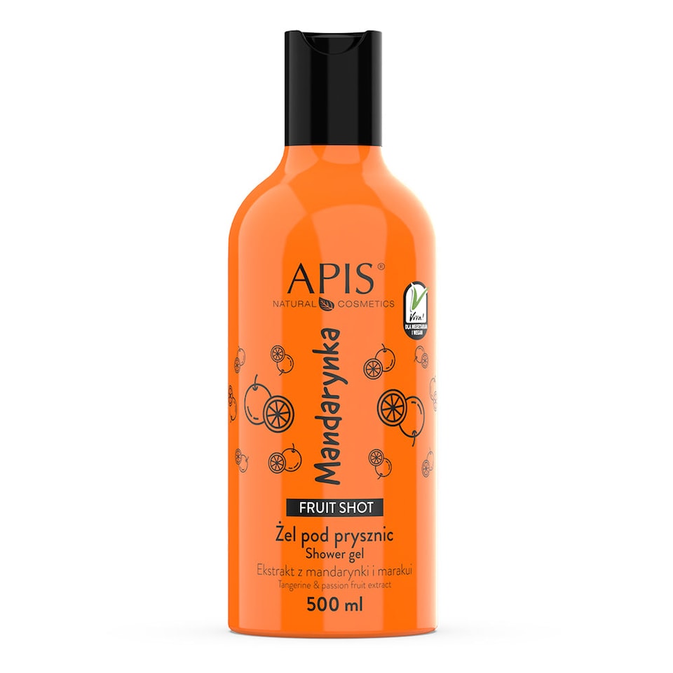 Apis Fruit Shot Mandarin Shower Gel 500ml