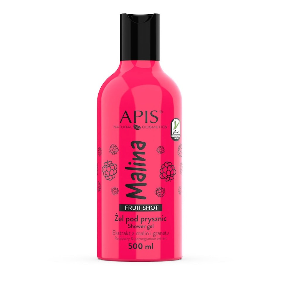 Apis Fruit Shot Raspberry Shower Gel 500ml