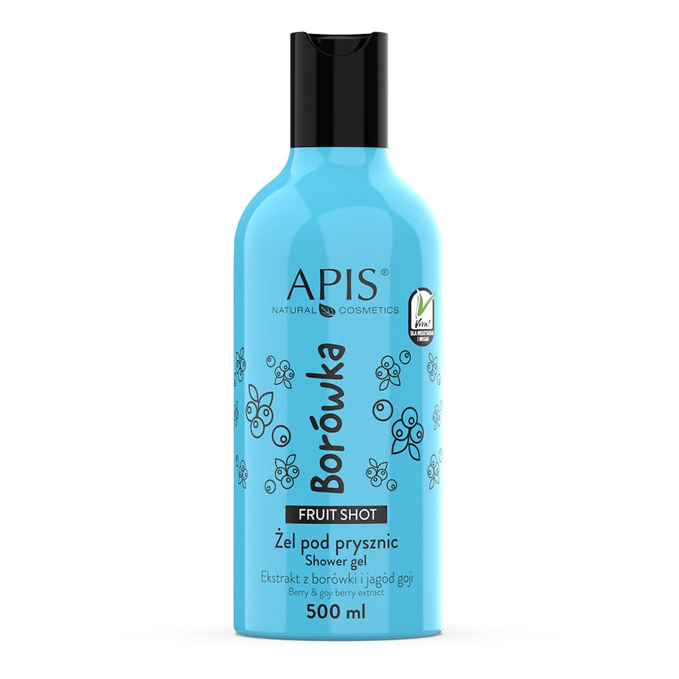 Apis Fruit Shot Blueberry Shower Gel 500ml