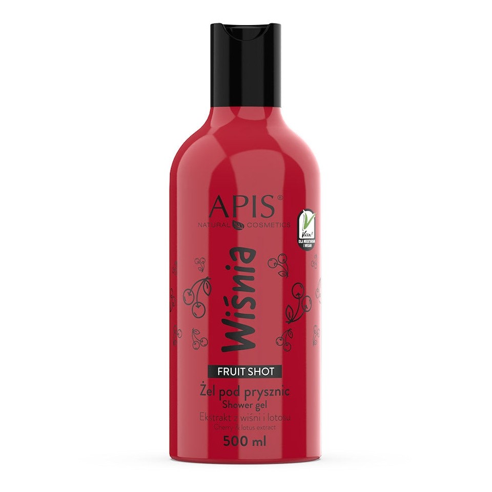 Apis Fruit Shot Cherry Shower Gel 500ml