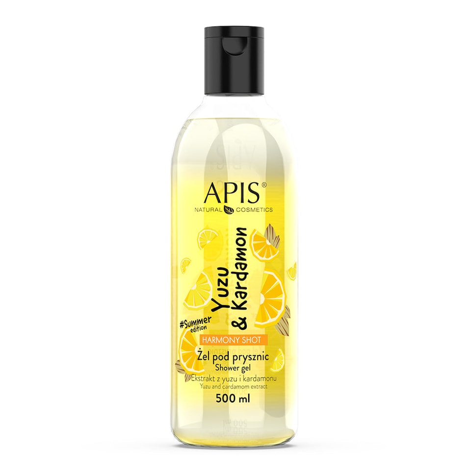 Apis Harmony Shot Yuzu & Cardamom Shower Gel 500ml