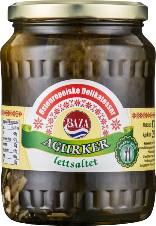 Agurk Lettsaltet 670g Østeuropeiske Delikatesser