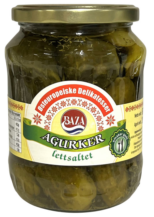 Agurk Lettsaltet 670g Østeuropeiske Delikatesser