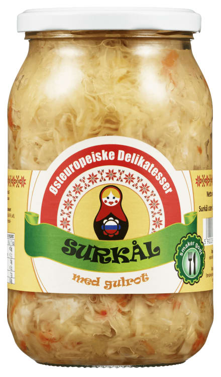 Surkål m/Gulrot 830g Østeuropeisk Deli