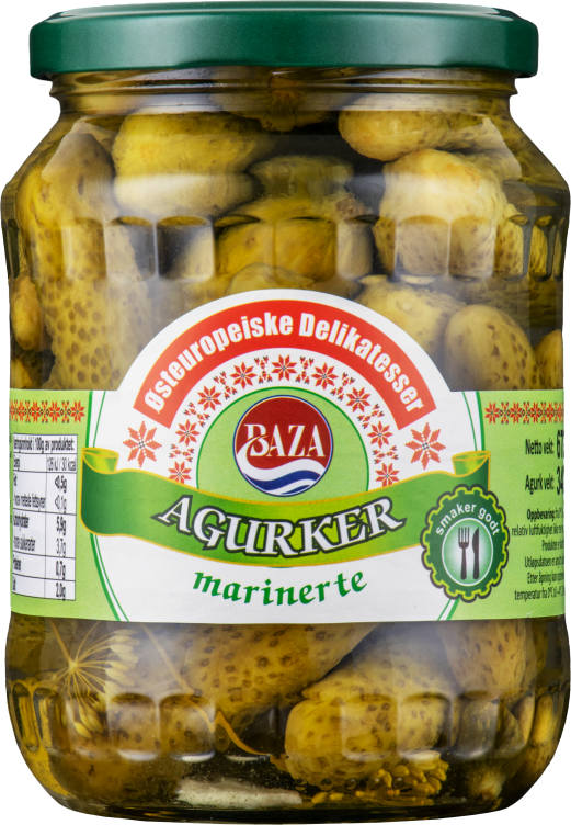 Agurk Marinert 670g Baza