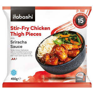 Itabashi Stir-Fry Chicken Thigh Pieces with Sriracha Sauce 450g