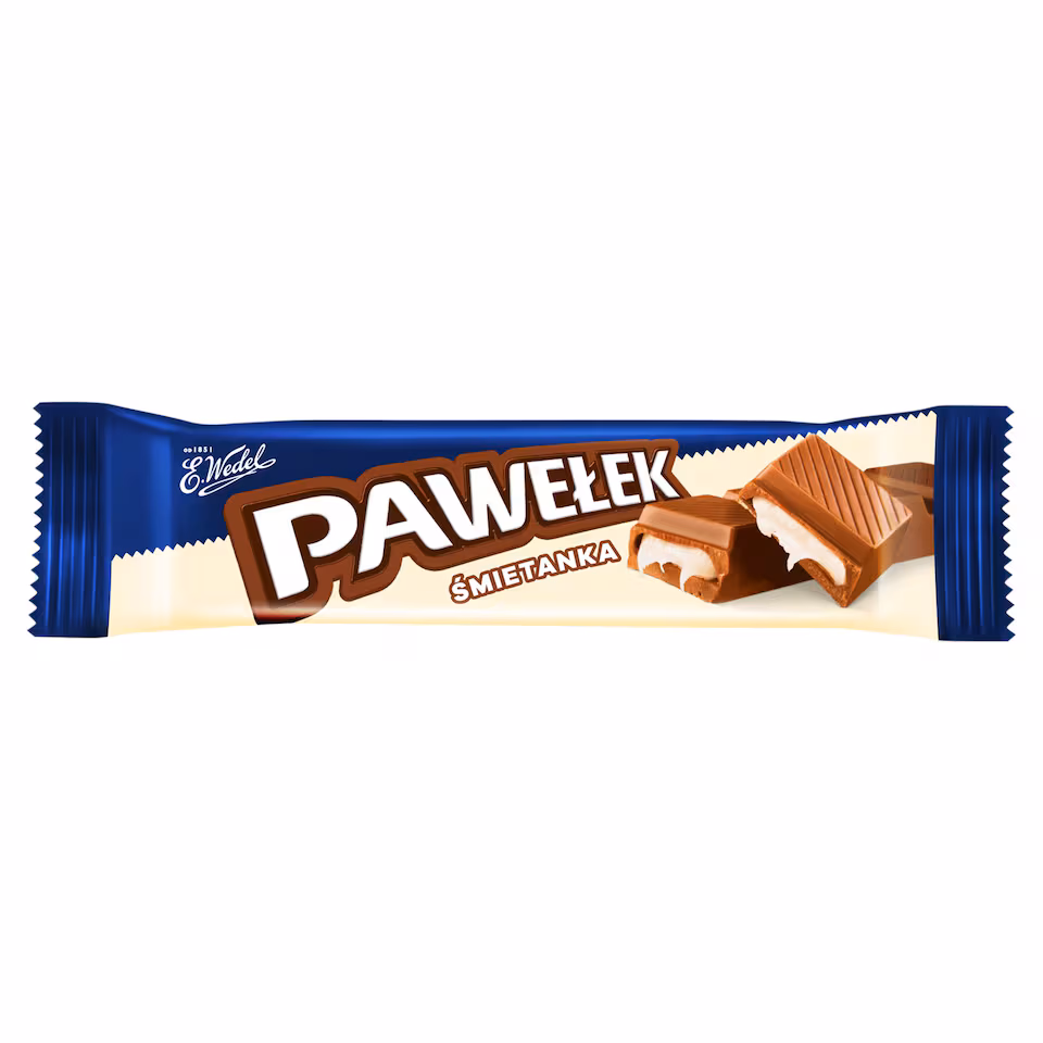 E.Wedel Pawelek Milk Chocolate Bar With Creamy Filling 45G