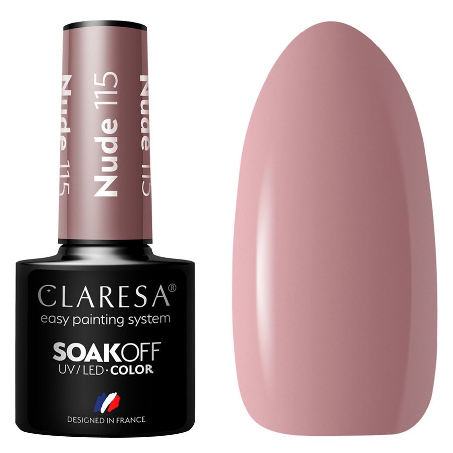 Claresa Nail Polish Hybrid Soak Off Nude 115 5ml