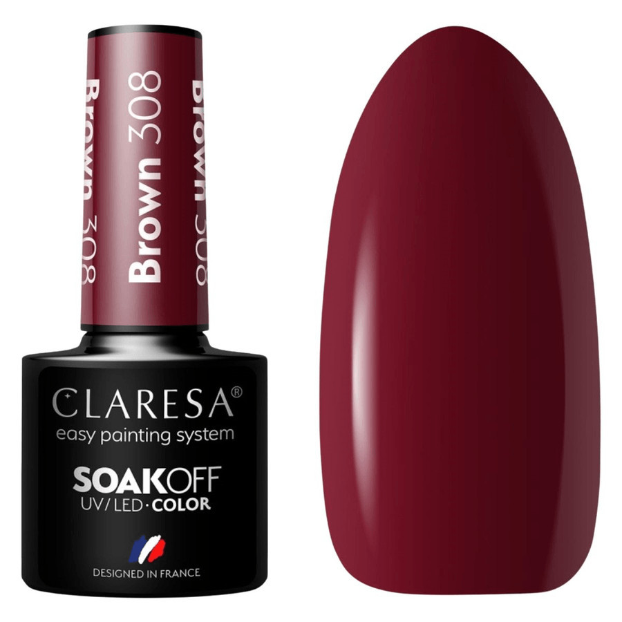 Claresa Hybrid Nail Polish Brown 308 5ml
