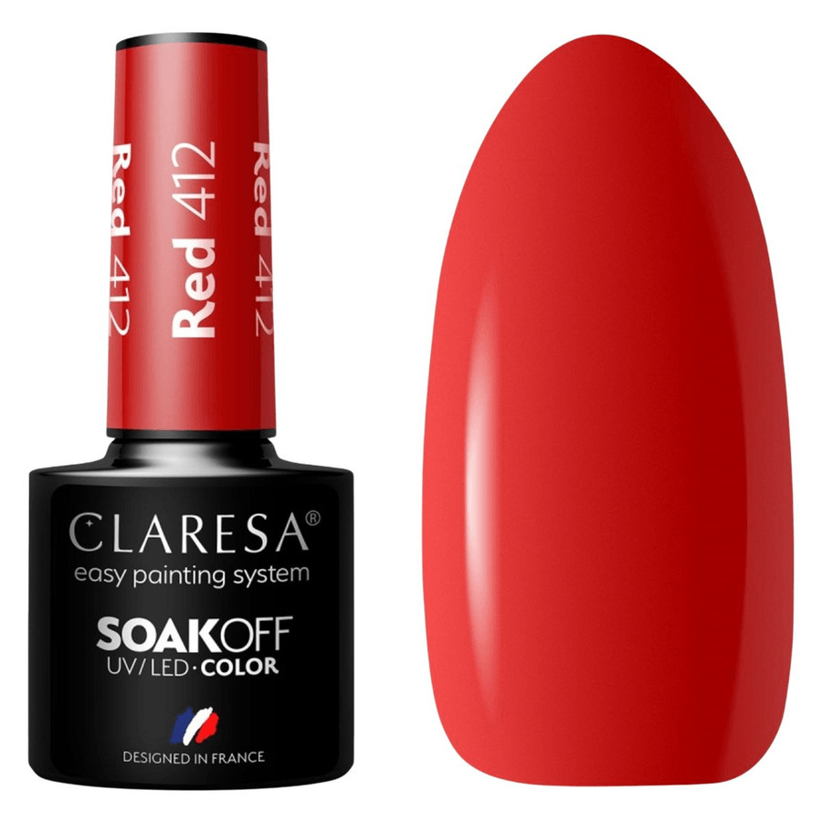 Claresa Red 412 Gel Polish 5ml