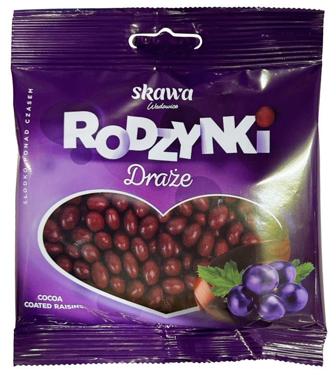 Rosiner i Glasur 70g Skawa