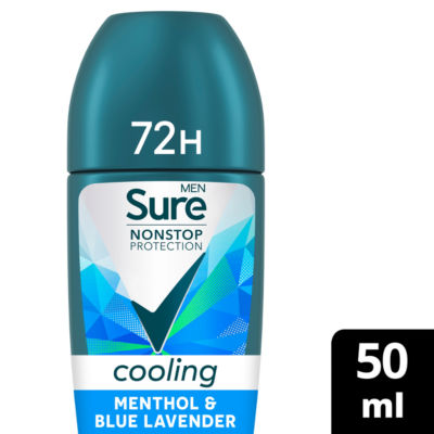Sure Men Nonstop Protection Menthol & Blue Lavender Anti-Perspirant Roll On 50 ml