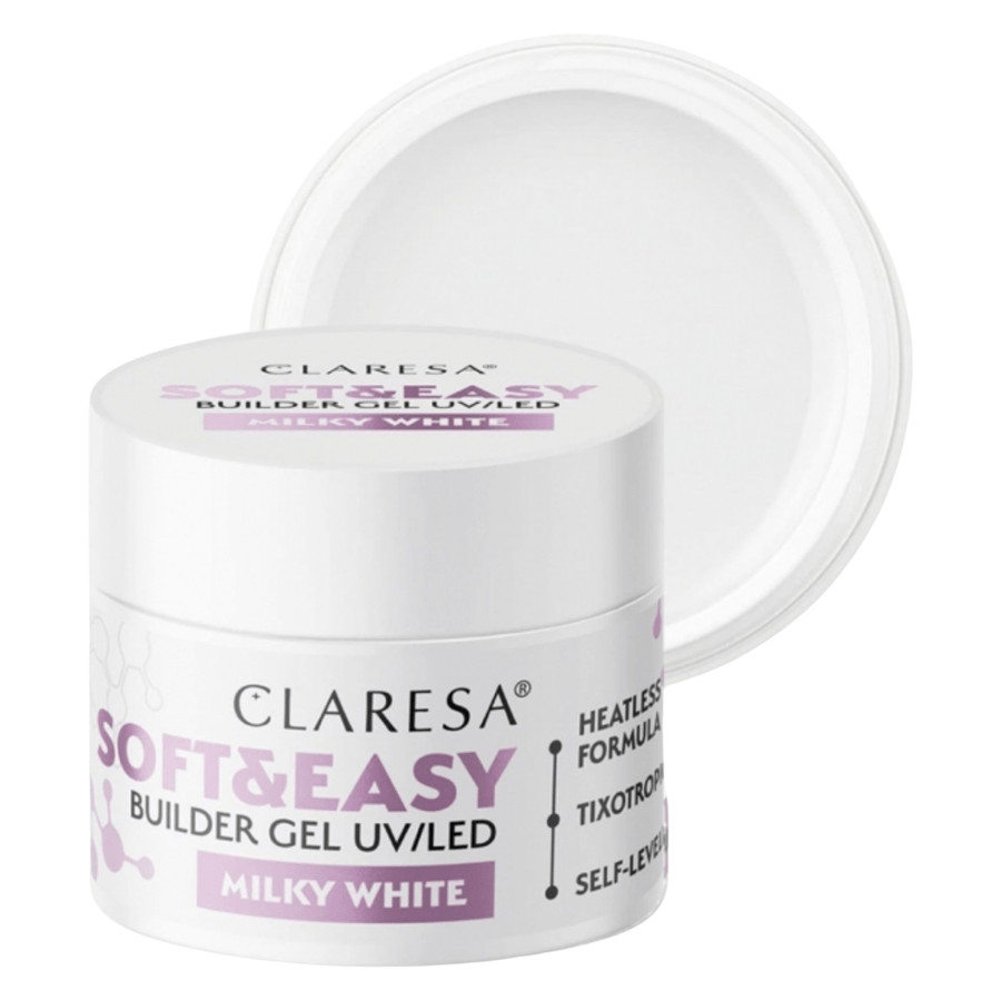 Claresa Soft & Easy Builder Gel Milky White 45g