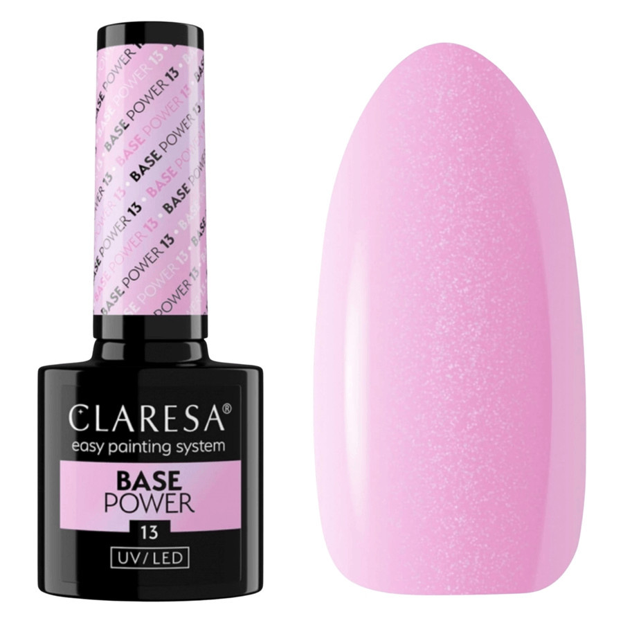 Claresa Power Base Hybrid Soak-Off 13 Cool Pink & Violet Glow 5ml