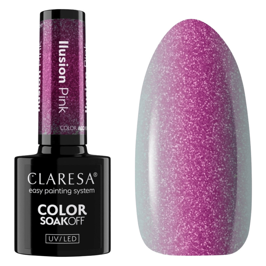Claresa Hybrid Soak Off Nail Polish Alchemy Ilusion Pink 5ml