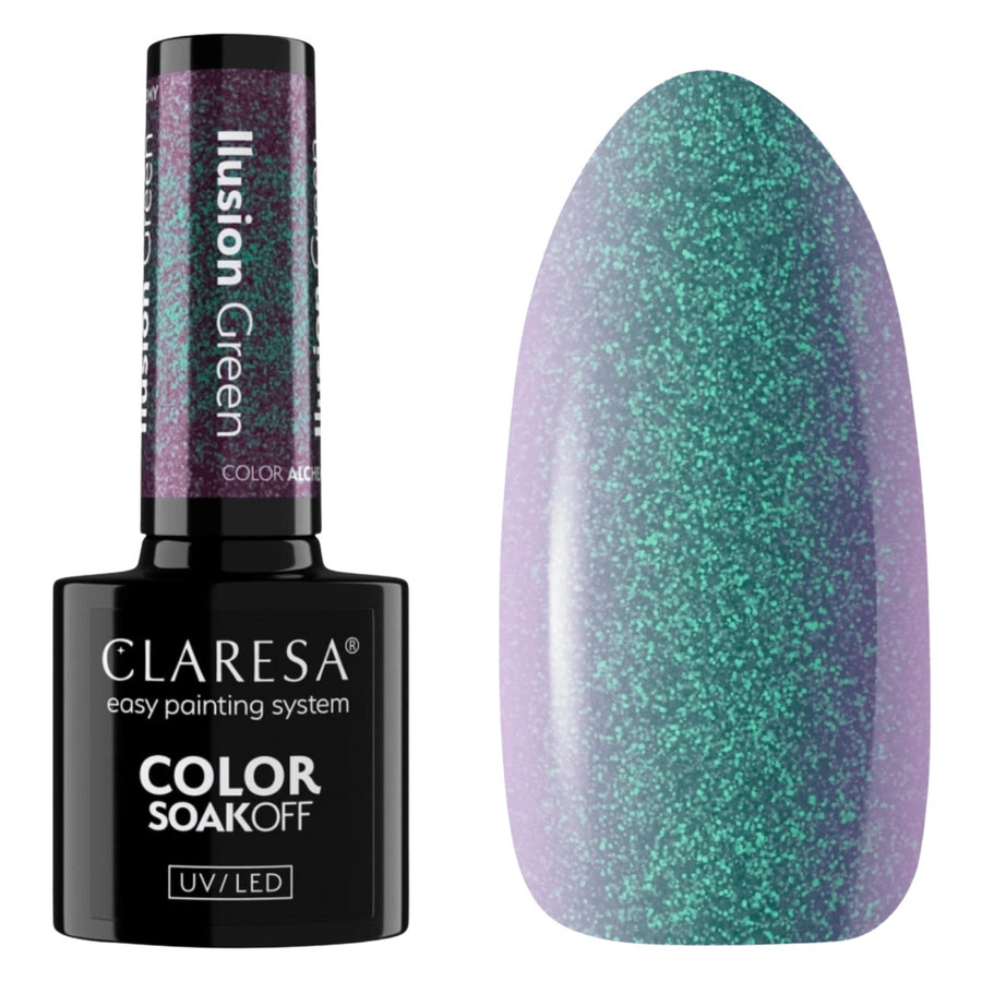 Claresa Hybrid Soak Off Nail Polish Alchemy Ilusion Green 5ml