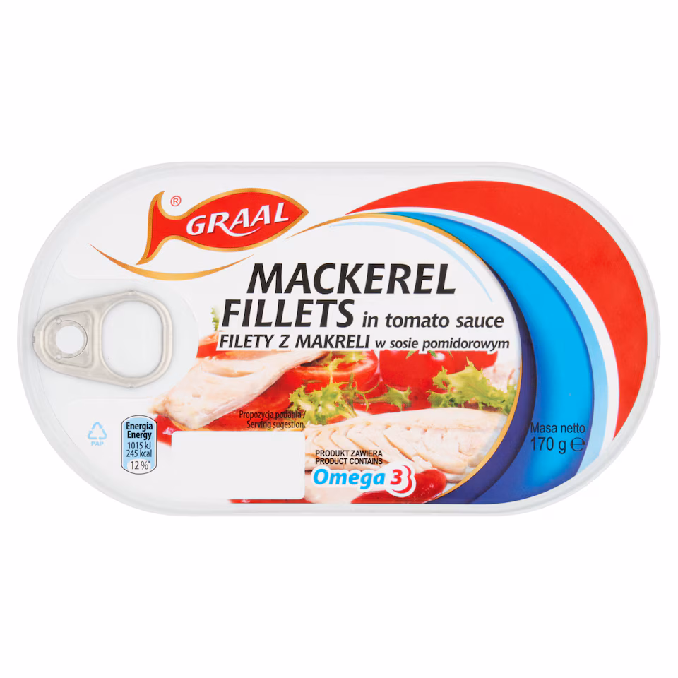 Graal Mackerel Fillets In Tomato 170G