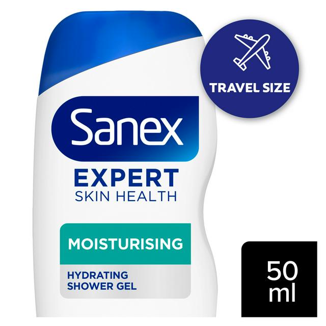 Sanex Expert Skin Health Moisturising Shower Gel Body Wash Travel Size 50ml