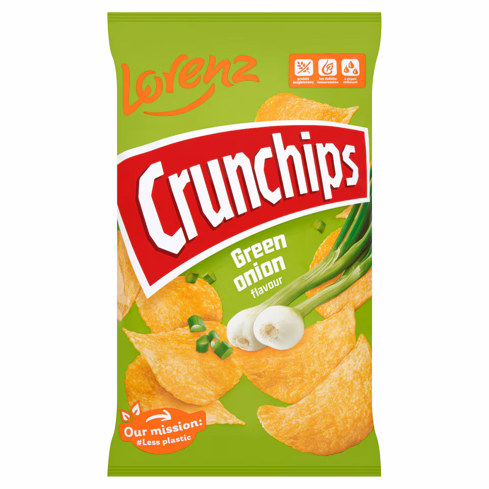 Lorenz Crunchips Green Onion 130g