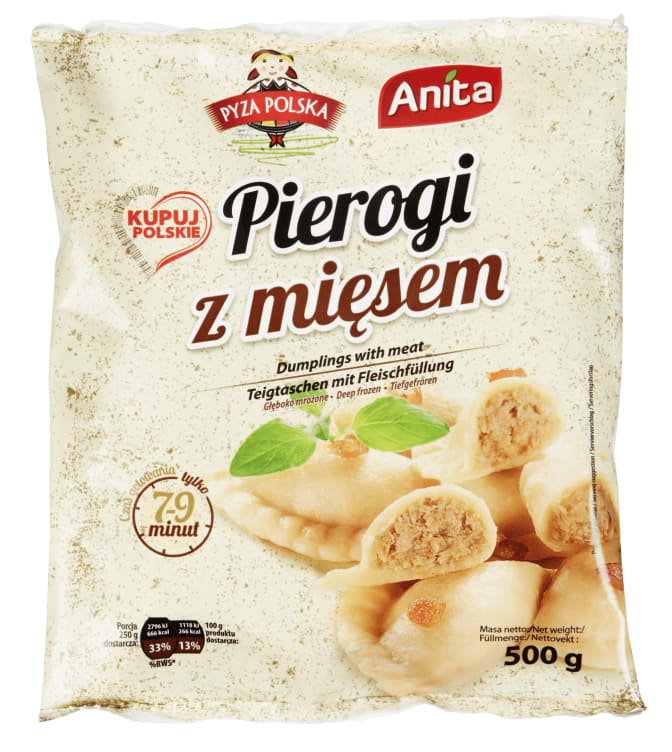 Pierogi m/Kjøtt 500g Anita